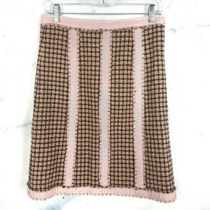 MAG BY MAGASCHONI Wool Tweed Skirt 100% Lambswool